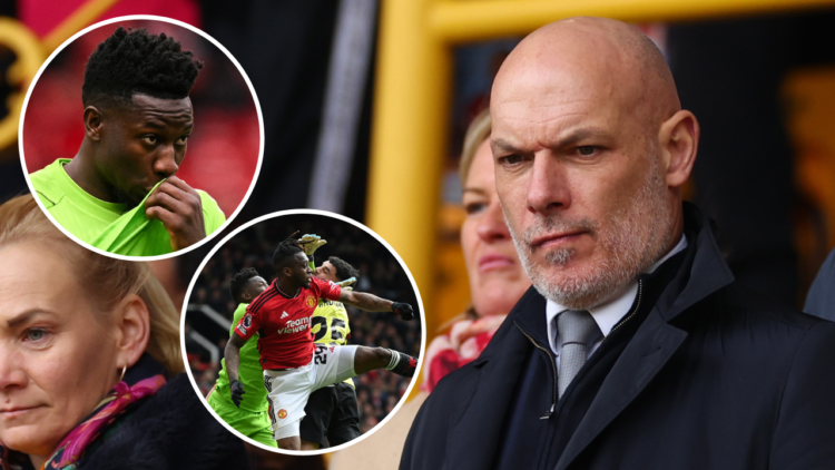 PGMOL chief Howard Webb at the Arsenal vs Chelsea match in the FA Women’s Continental Tyres League Cup Final, including overlay images of Andre Ona...