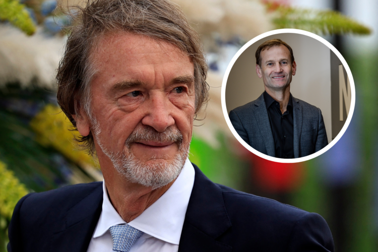 Sir Jim Ratcliffe, inset, Dan Ashworth