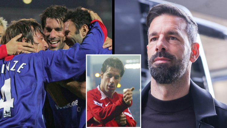 Ruud van Nistelrooy when he was PSV Eindhoven manager ahead of the Dutch Cup final with Ajax in 2023. The former PSV boss’ time as a Manchester Uni...