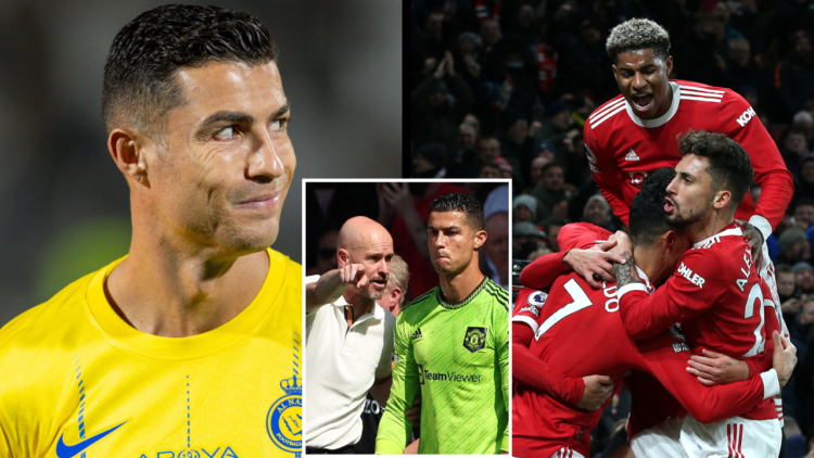 Cristiano Ronaldo of Al Nassr prior the Saudi Pro League match between Al Shabab and Al Nassr at the Al-Shabab Club Stadium on February 25, 2024, i...