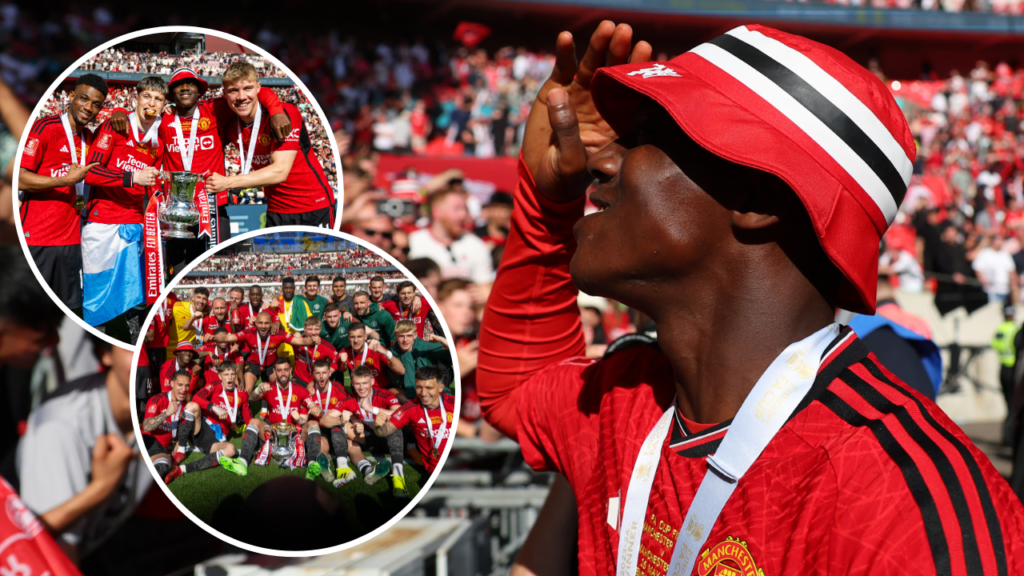 What Kobbie Mainoo did for Man Utd star during post-match celebration ...