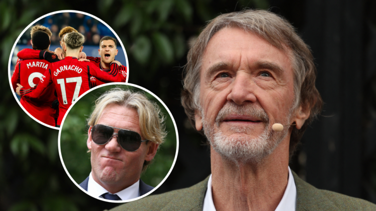 British Ineous Group chairman Jim Ratcliffe speaks during a media event to unveil the company’s ‘Ineos Fusilier’ outside the Grenadier public House...