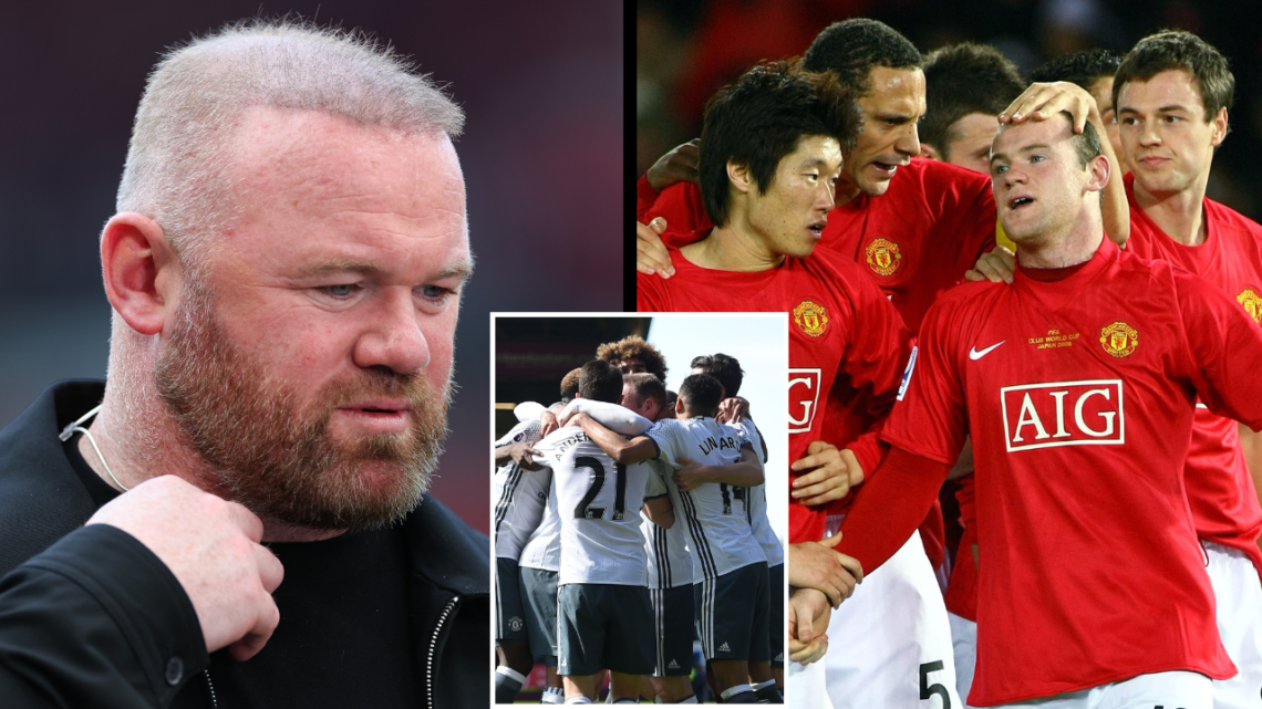 Wayne Rooney working as a pundit for Sky Sports during the Premier League match between Manchester United and Arsenal at Old Trafford, including si...