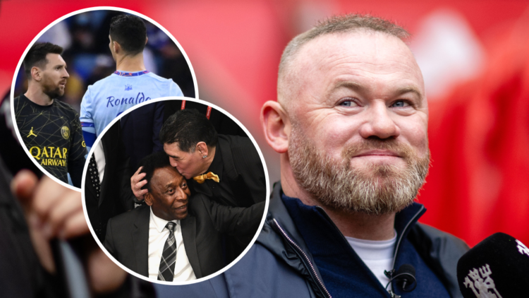 Former Manchester United players Rio Ferdinand and Wayne Rooney have a pre-match interview ahead of the Premier League match between Manchester Uni...