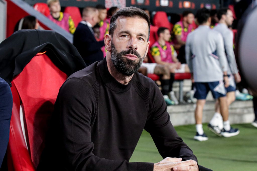 head coach Ruud van Nistelrooy of PSV Eindhoven during the Group A - UEFA Europa League match between PSV Eindhoven and Arsenal FC at Philips Stadi...