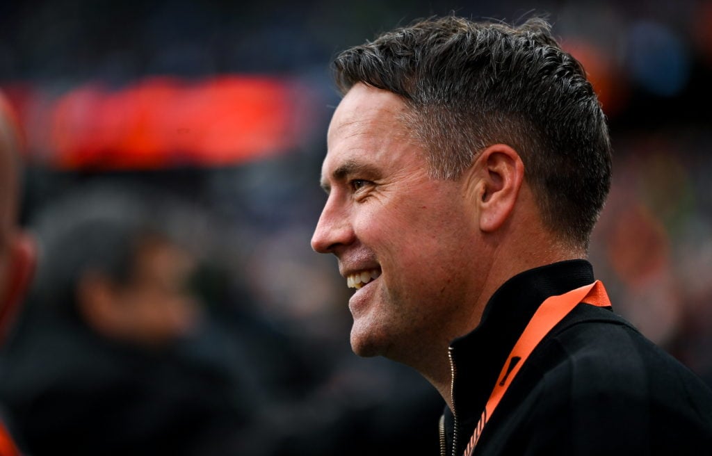 Dublin , Ireland - 22 May 2024; Former Liverpool and England striker Michael Owen before the 2023/24 UEFA Europa League final between Atalanta BC a...