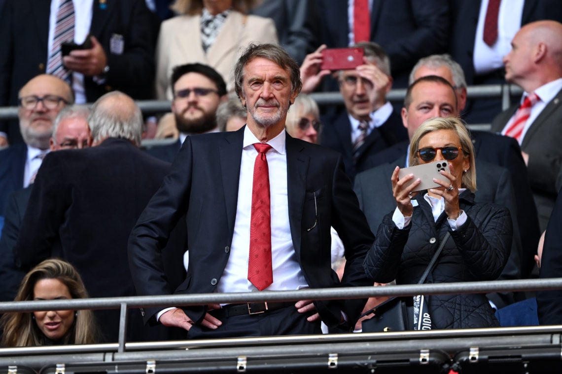 Sir Jim Ratcliffe, Minority Shareholder of Manchester United, looks on from the stands prior to the Emirates FA Cup Final match between Manchester ...