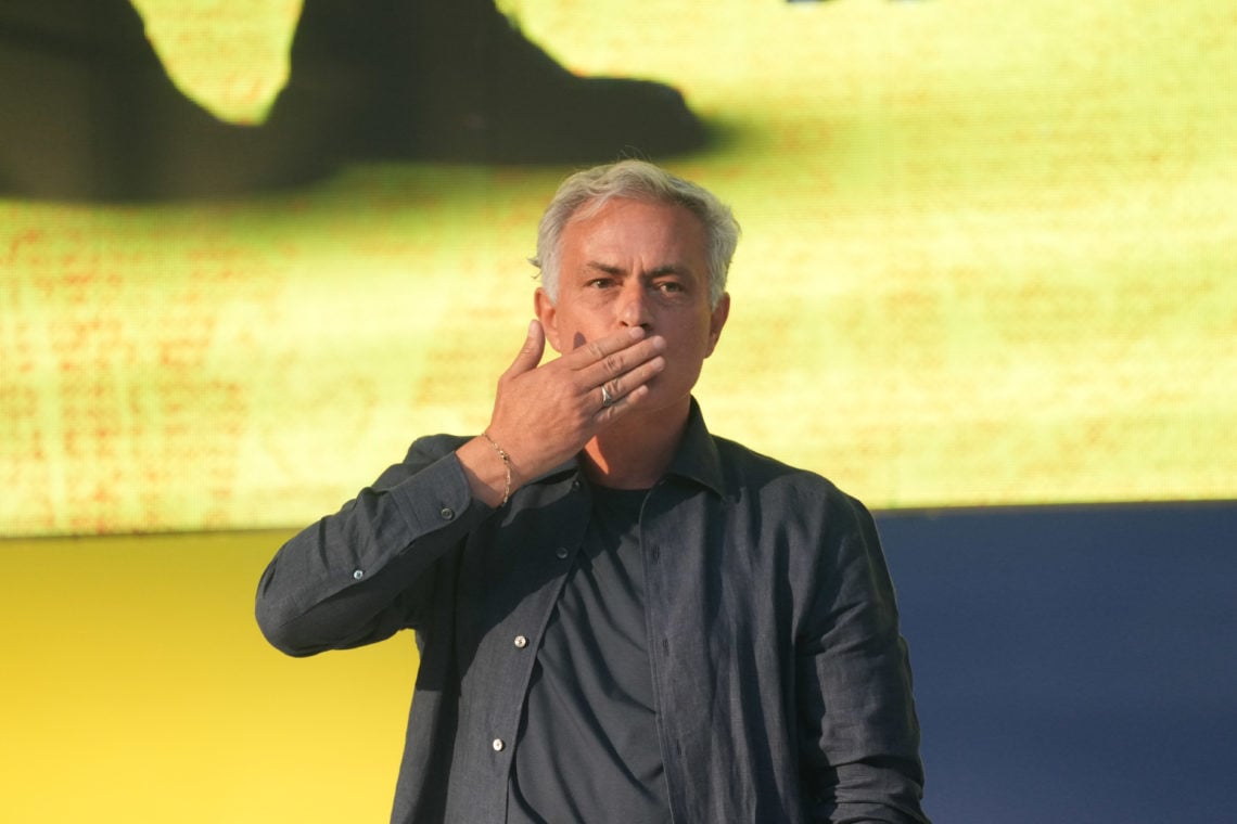 Fenerbahce signed a contract with the world-renowned coach Jose Mourinho in front of thousands of fans at Ulker Stadium on June 2, 2024 in Istanbul...