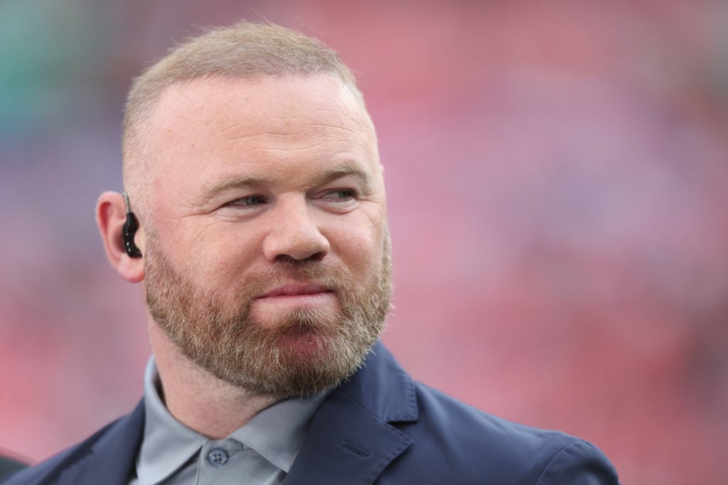 Former England player Wayne Rooney during the international friendly match between England and Iceland at Wembley Stadium on June 7, 2024 in London...