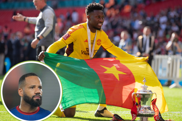 Andre Onana pictured with the Cameroon flag, Bebe features for Cape Verde