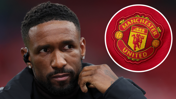 LONDON, ENGLAND - NOVEMBER 17: Jermain Defoe Channel 4 pundit speaking before the UEFA EURO 2024 European qualifier match between England and Malta...