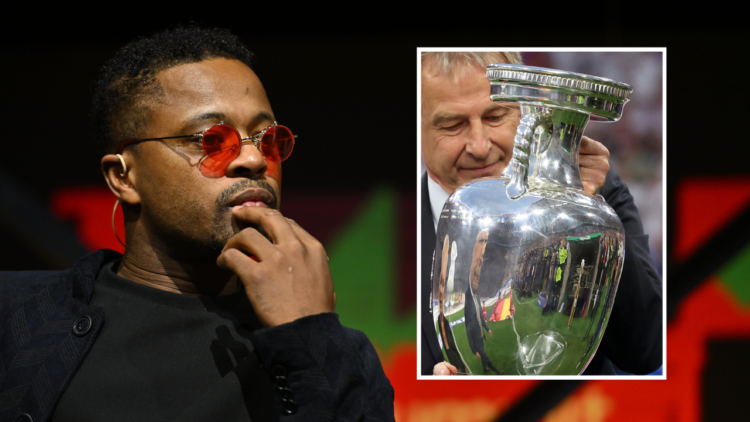 Manchester United legend Patrice Evra, former professional footballer and now investor, on Sports Trade Stage during day one of the Web Summit 2023...