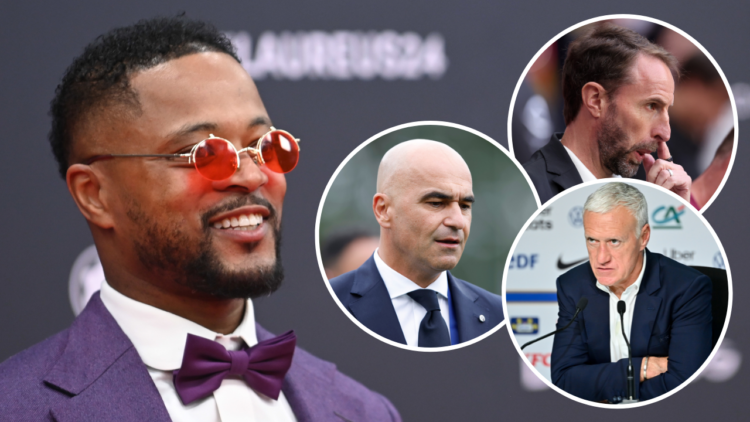 Manchester United legend Patrice Evra attends the red carpet at the 2024 Laureus World Sport Awards Madrid at Palacio De Cibeles on April 22, 2024,...