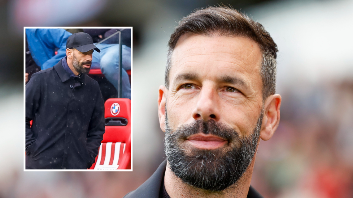 Former PSV coach Ruud van Nistelrooy during the Dutch Eredivisie match between PSV Eindhoven and Ajax Amsterdam at Philips Stadion on April 23, 202...