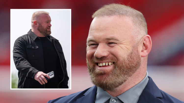 Wayne Rooney reacts whilst presenting for Channel 4 prior to the international friendly match between England and Iceland at Wembley Stadium on Jun...