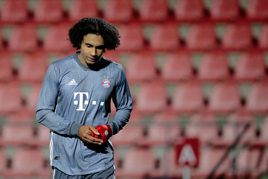 Joshua Zirkzee of Bayern Munchen U19  during the    match between Ajax U19 v Bayern Munchen U19 on December 12, 2018