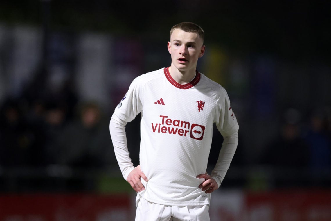 Ashton Missin of Manchester United U21 looks on during the Premier League 2 match between Middlesbrough U21 and Manchester United U21 at Heritage P...