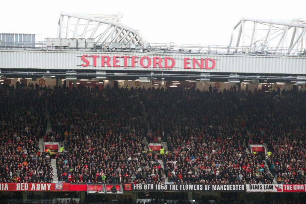 A general view of  Old Trafford, home of Manchester United, seen during the Premier League match between Manchester United and Liverpool FC at Old ...