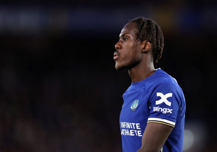 Trevoh Chalobah of Chelsea  during the Premier League match between Chelsea FC and Everton FC at Stamford Bridge on April 15, 2024 in London, England.