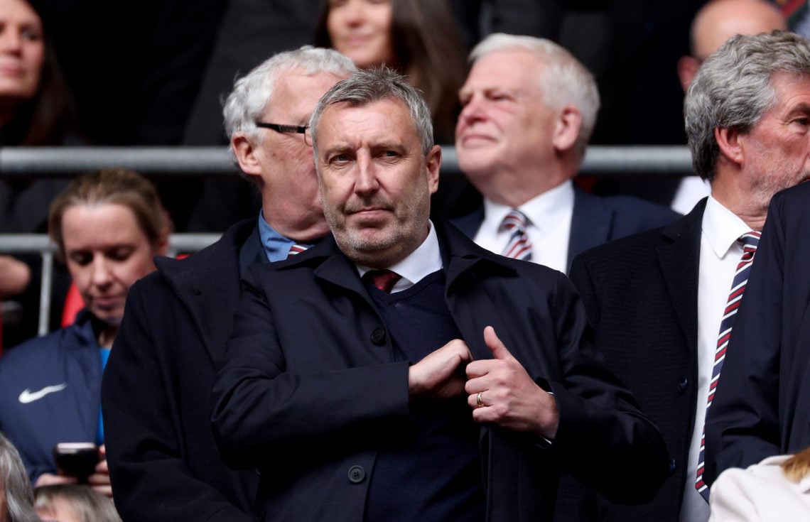 Jason Wilcox, Technical Director of Manchester United, looks on prior to the Emirates FA Cup Semi Final match between Coventry City and Manchester ...