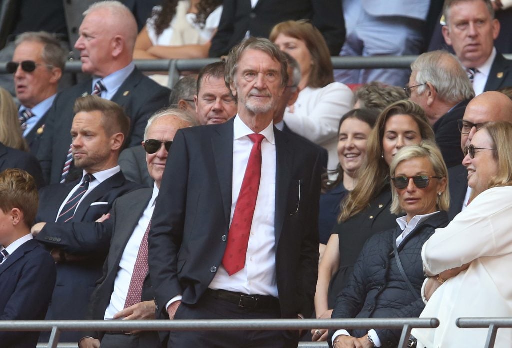 Owner of Manchester United Sir Jim Ratcliffe during the Emirates FA Cup Final match between Manchester City and Manchester United at Wembley Stadiu...