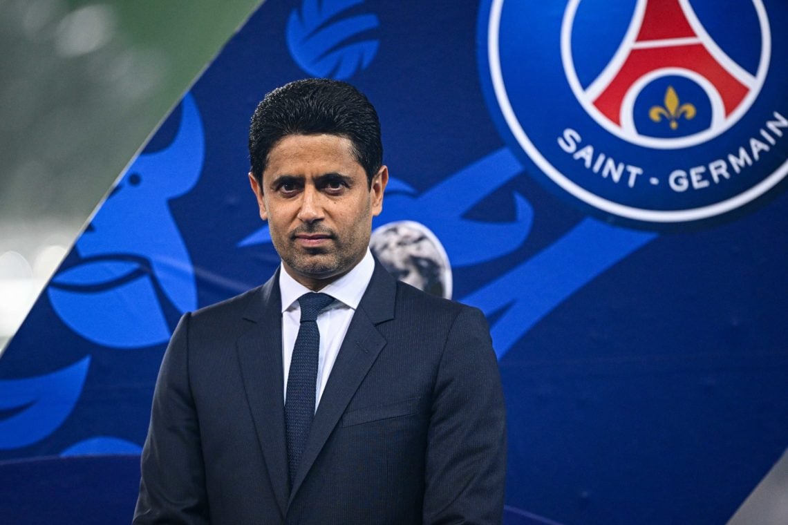 Nasser AL-KHELAIFI president of Paris Saint Germain (PSG) after the French Cup Final match between Lyon and Paris at Stade Pierre-Mauroy on May 25,...