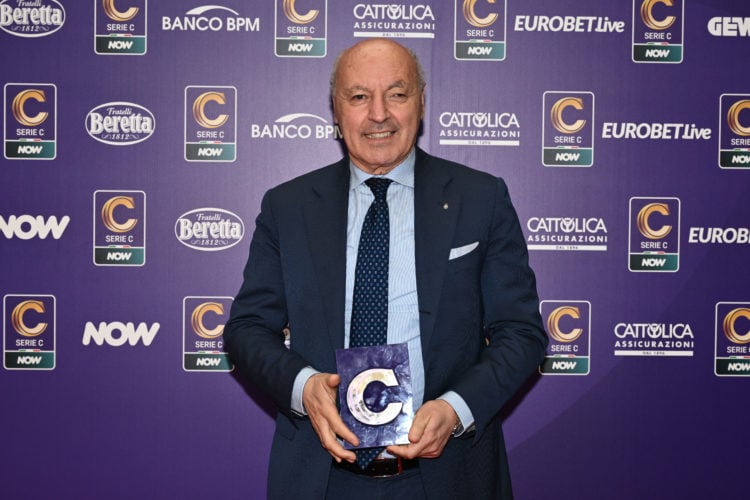 Giuseppe Marotta of Internazionale during the Lega Serie C New Logo Unveiling on June 03, 2024 in Milan, Italy.