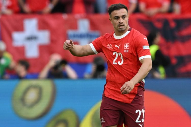 DUSSELDORF - Xherdan Shaqiri of Switzerland during the UEFA EURO 2024 quarter-final match between England and Switzerland at Dusseldorf Arena on Ju...