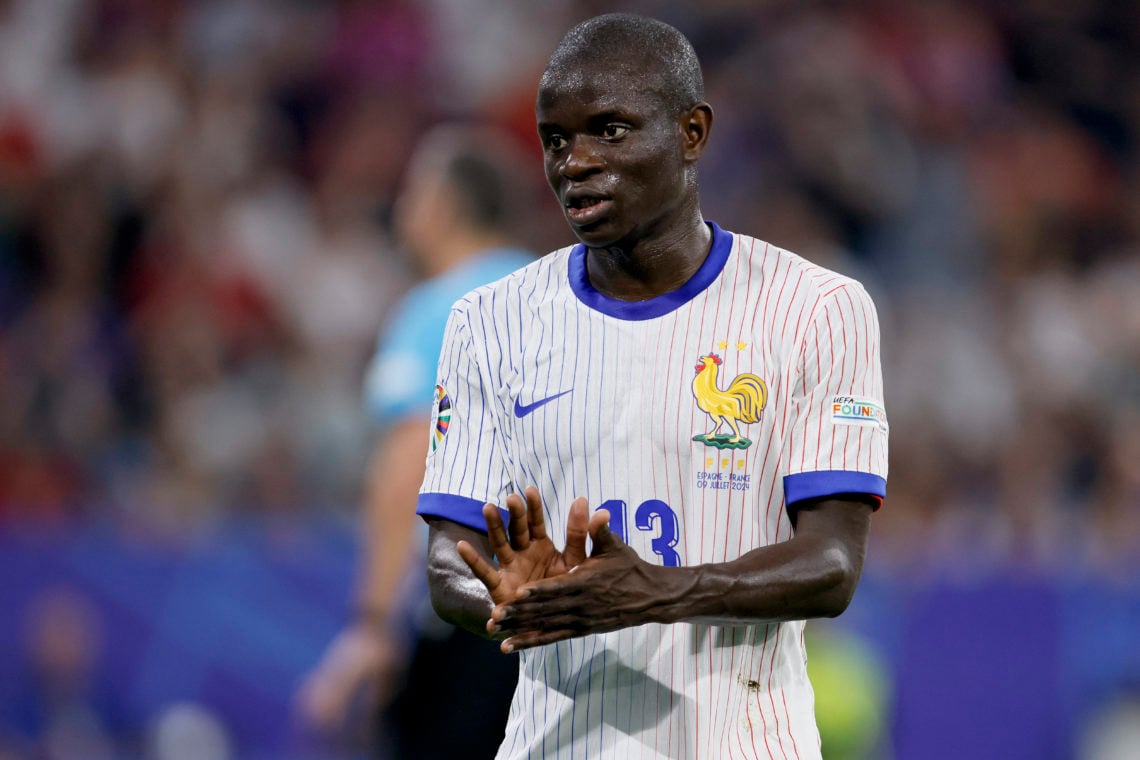 Ngolo Kante of France in action during the UEFA EURO 2024 semi-final match between Spain v France at Munich Football Arena on July 9, 2024 in Munic...