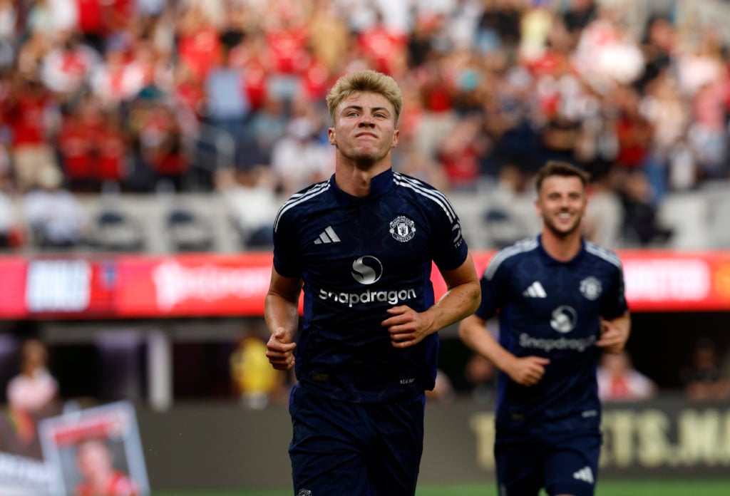 Rasmus Hojlund gives two-word response when asked about his injury after the Arsenal game