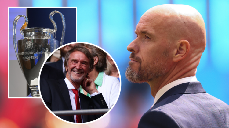 LONDON, ENGLAND - MAY 25: Erik ten Hag Manager/Head Coach of Manchester United during the Emirates FA Cup Final match between Manchester City and M...