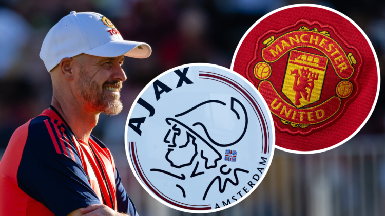 LOS ANGELES, CALIFORNIA - JULY 26: (EXCLUSIVE COVERAGE) Manager Erik ten Hag of Manchester United in action during a first team training session at...
