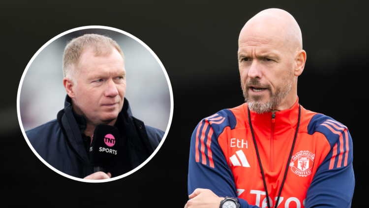 MANCHESTER, ENGLAND - JULY 22: Manager Erik ten Hag of Manchester United in action during a pre-season training session at Carrington Training Grou...