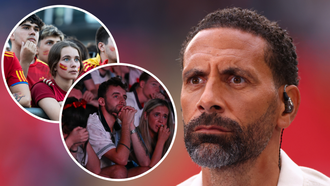 LONDON, ENGLAND - JUNE 1: Rio Ferdinand ahead of the UEFA Champions League 2023/24 final match between Borussia Dortmund v Real Madrid CF at Wemble...