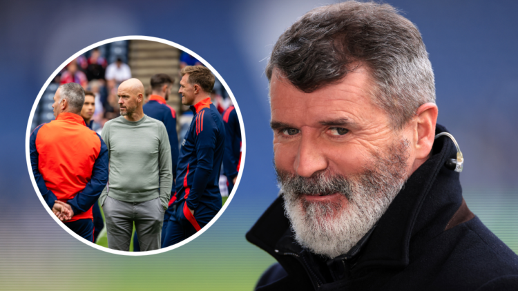 WEST BROMWICH, ENGLAND - JANUARY 28: ITV Sport pundit Roy Keane during the Emirates FA Cup Fourth Round match between West Bromwich Albion and Wolv...