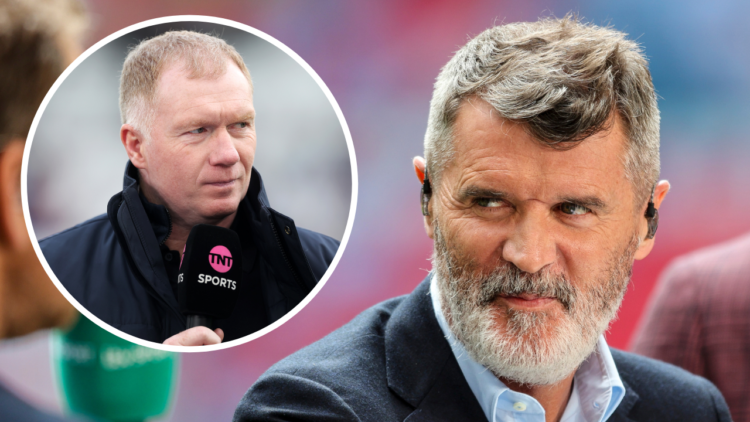 LONDON, ENGLAND - MAY 25: Ex- Manchester United skipper Roy Keane is seen presenting for ITV during the Emirates FA Cup Final match between Manches...