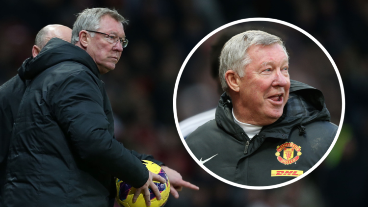 MANCHESTER, ENGLAND - DECEMBER 29: Sir Alex Ferguson of Manchester United watches from the touchline during the Barclays Premier League match betwe...