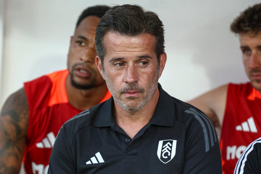 Marco Silva on the touchline against Sevilla