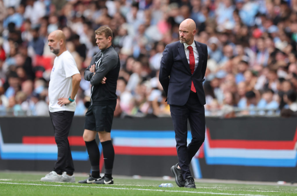 Erik ten Hag Manager / Head Coach of Manchester United during the 2024 FA Community Shield match between Manchester United and Manchester City at...