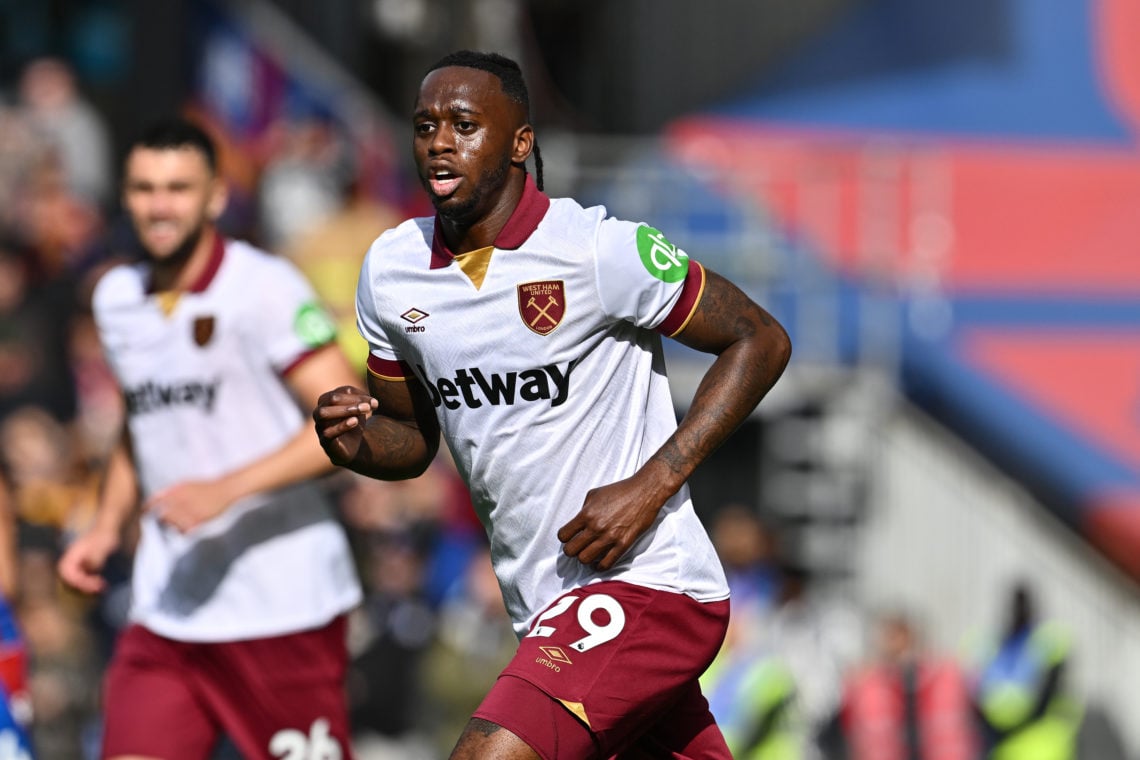 Aaron Wan-Bissaka in action for West Ham.