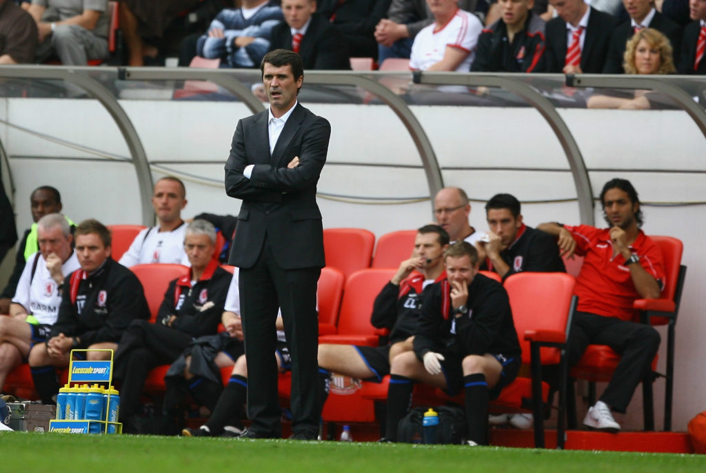 Roy Keane of Sunderland looks on during the Barclays Premier League match between Sunderland and Middlesbrough at the Stadium Of Light on September...