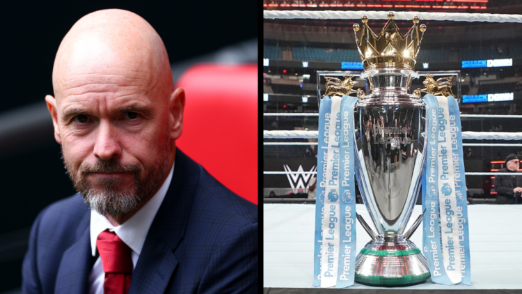 LONDON, ENGLAND - AUGUST 10: Erik ten Hag Manager/Head Coach of Manchester United during the 2024 FA Community Shield match between Manchester Unit...