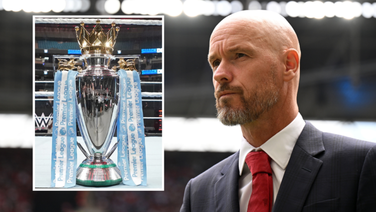 LONDON, ENGLAND - AUGUST 10: Erik ten Hag, Manager of Manchester United looks on prior to the 2024 FA Community Shield match between Manchester Uni...