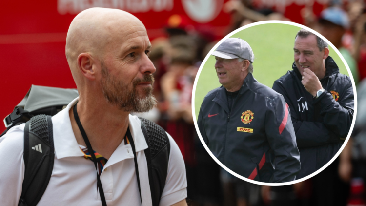 COLUMBIA, SOUTH CAROLINA - AUGUST 03: Manager Erik ten Hag of Manchester United arrives ahead of the pre season friendly match between Manchester U...