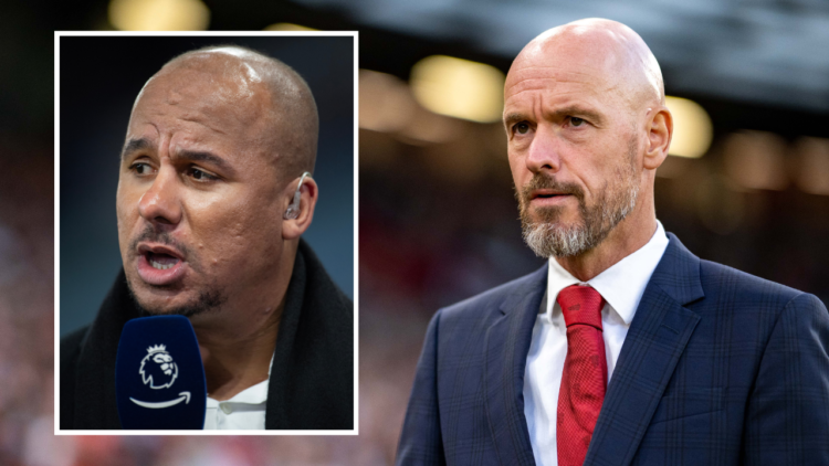 MANCHESTER, ENGLAND - AUGUST 16: Manchester United Head Coach / Manager Erik ten Hag looks on prior to the Premier League match between Manchester ...
