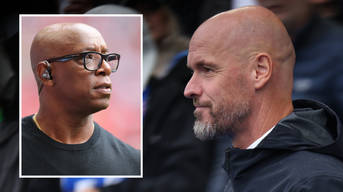 BRIGHTON, ENGLAND - AUGUST 24: Manager Erik ten Hag of Manchester United FC during the Premier League match between Brighton & Hove Albion FC and M...