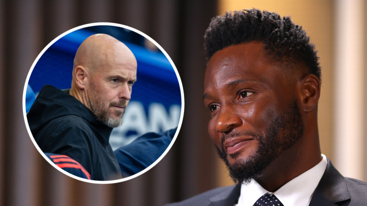 BANGKOK, THAILAND - MAY 15: John Obi Mikel gives interview during Player and Legends Interviews at The Athenee Hotel on May 15, 2024 in Bangkok, Th...