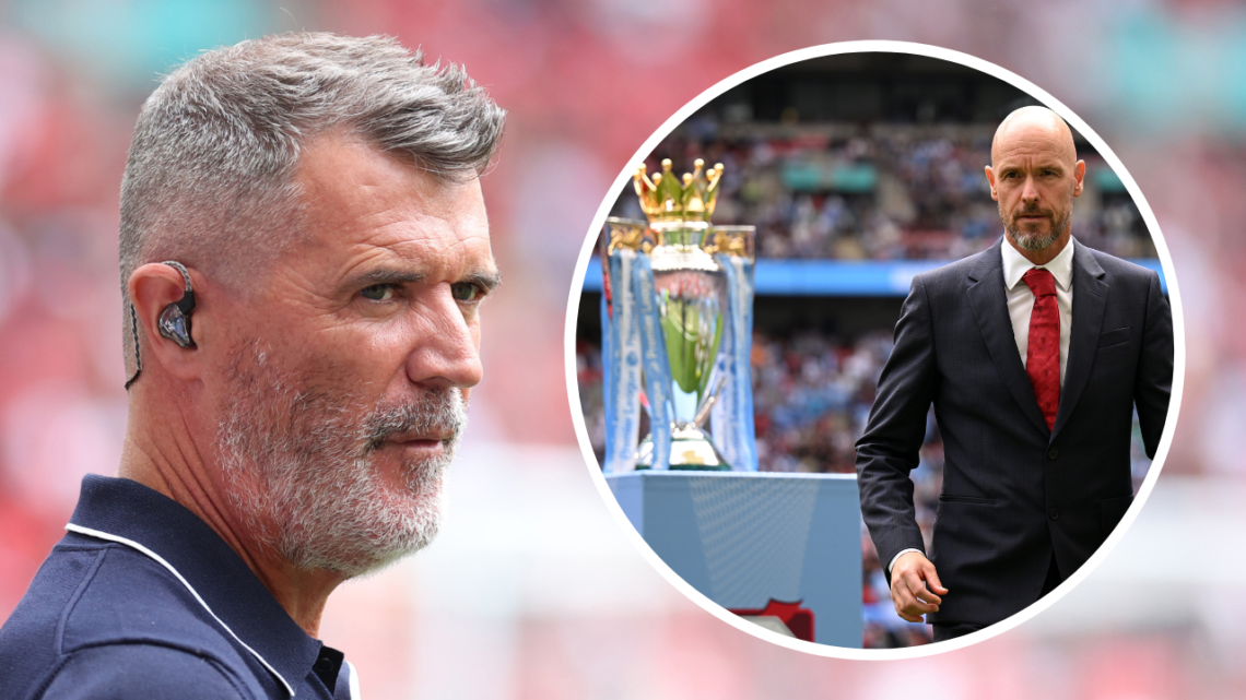 LONDON, ENGLAND - AUGUST 10: Roy Keane, ITV Sports Pundit during the 2024 FA Community Shield match between Manchester United and Manchester City a...