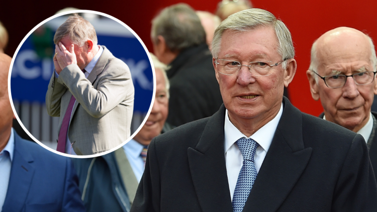 LIVERPOOL, UNITED KINGDOM - OCTOBER 13: (THE SUN OUT, THE SUN ON SUNDAY OUT) Sir Alex Ferguson and Sir Bobby Charlton during the Kenny Dalglish Sta...