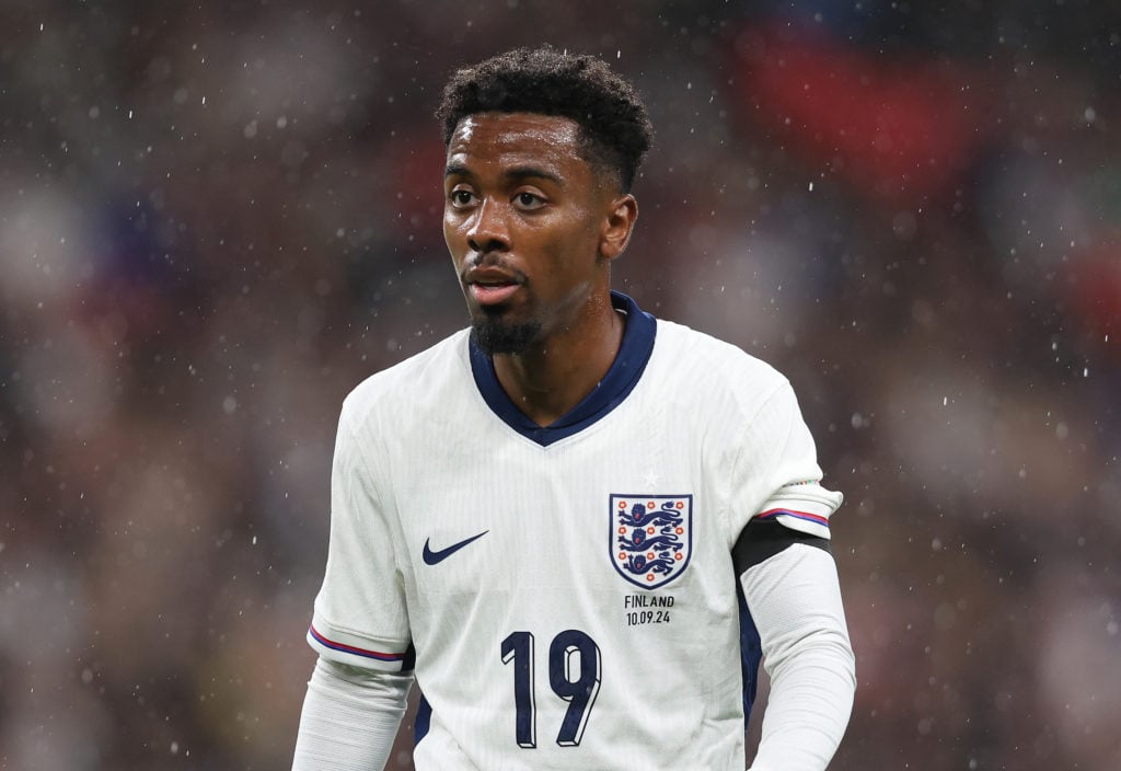 Angel Gomes of England during the UEFA Nations League 2024/25 League B Group B2 match between England and Finland at Wembley Stadium on September 1...